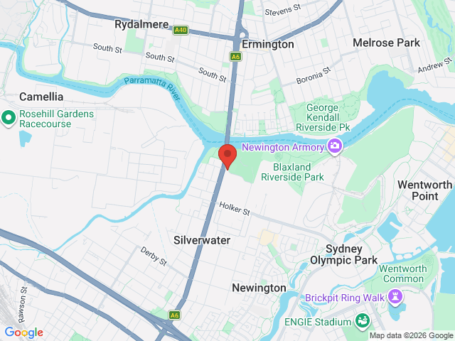 Map showing event location