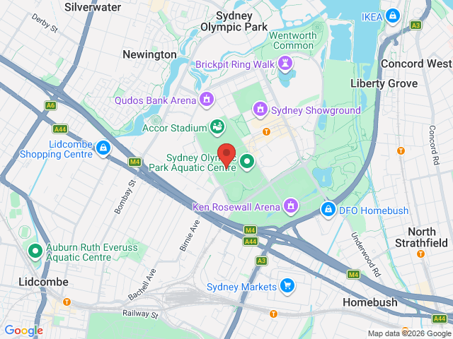 Map showing event location