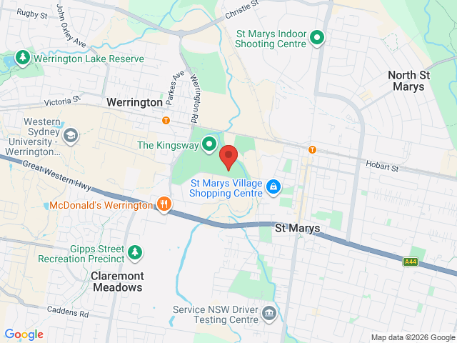 Map showing event location