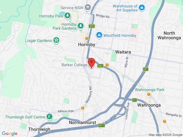 Map showing event location