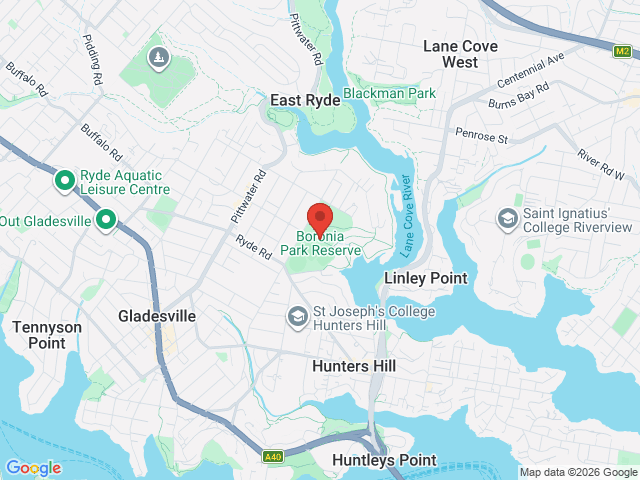Map showing event location