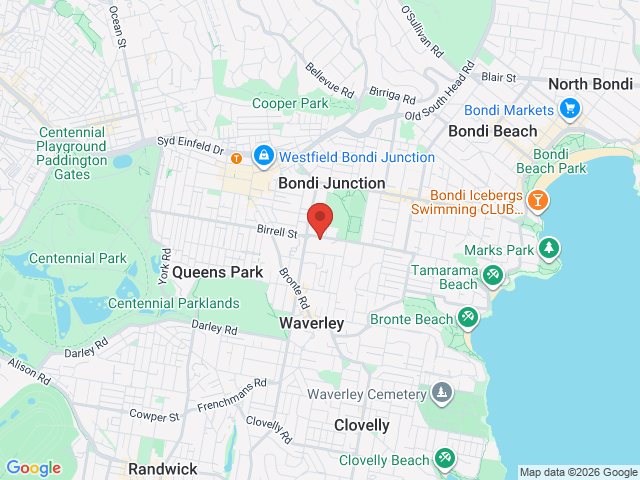 Map showing event location