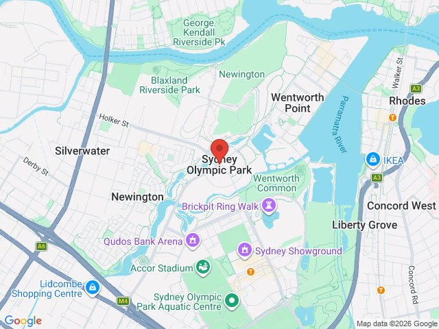 Map showing event location