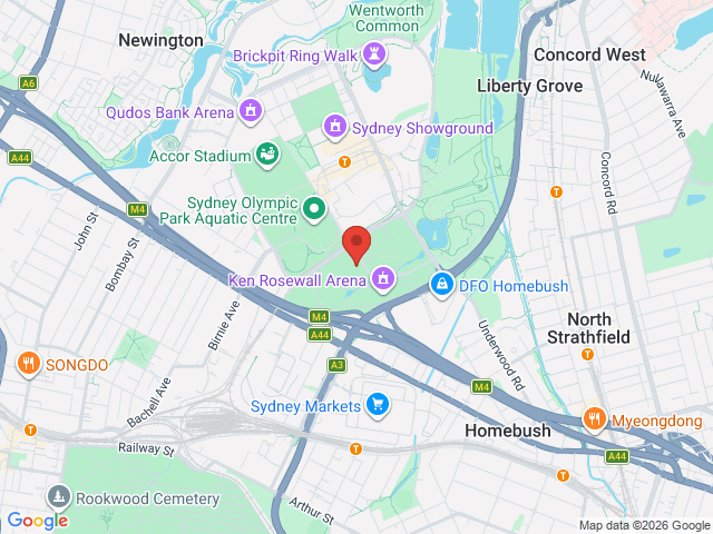 Map showing event location