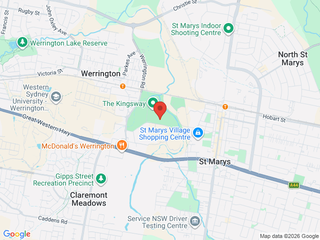 Map showing event location
