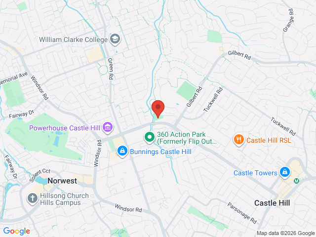 Map showing event location